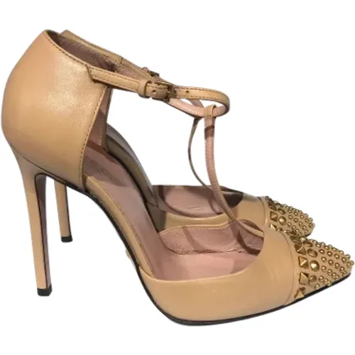 Pre-owned Leather heels , female, Sizes: 2 UK - Gucci Vintage - Modalova