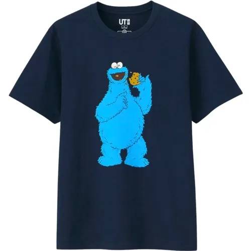 Cookie Monster Tee Navy Limited Edition , Herren, Größe: XS - Kaws - Modalova