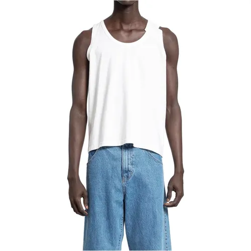 Reworked Tank Top Scoop Neck Sleeveless , male, Sizes: M, L, XL - Marina YEE - Modalova