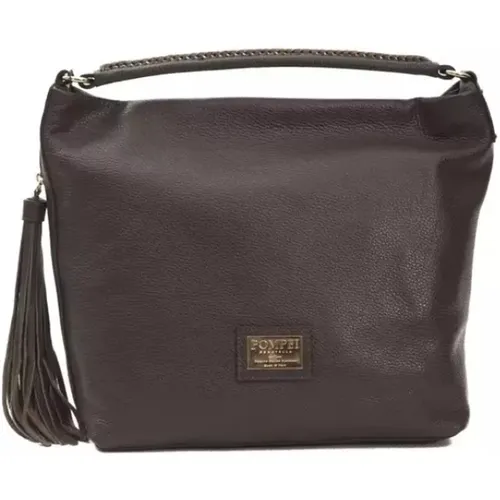 Elegante Leder-Schultertasche - Pompei Donatella - Modalova