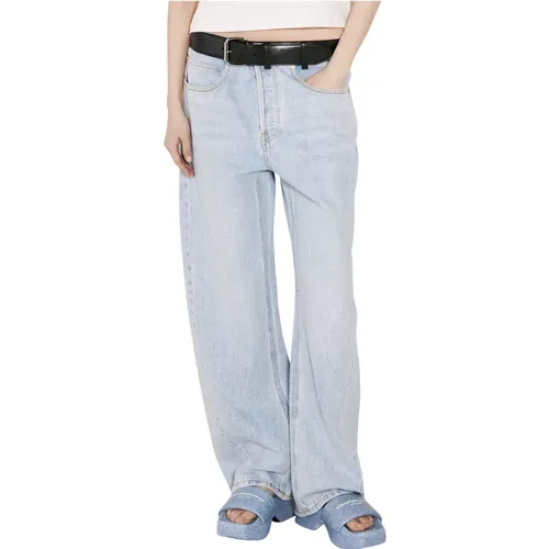 Ballonjeans mit Lederriemen - alexander wang - Modalova