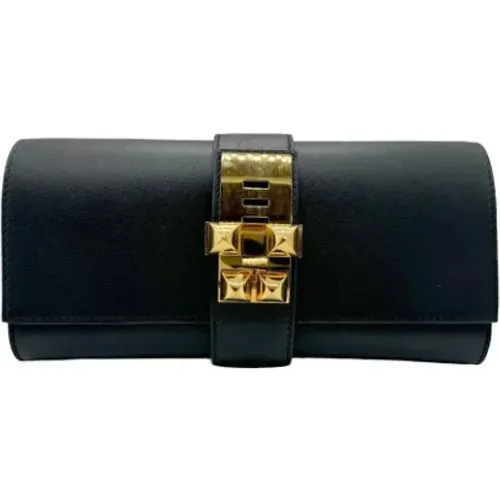 Pre-owned Leather clutches , female, Sizes: ONE SIZE - Hermès Vintage - Modalova