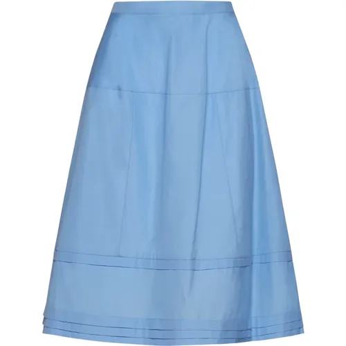 Micro-Pleated A-Line Midi Skirt , Damen, Größe: S - Marni - Modalova