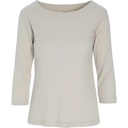 Globe Rib Bluse Ivory , Damen, Größe: M - Bitte Kai Rand - Modalova