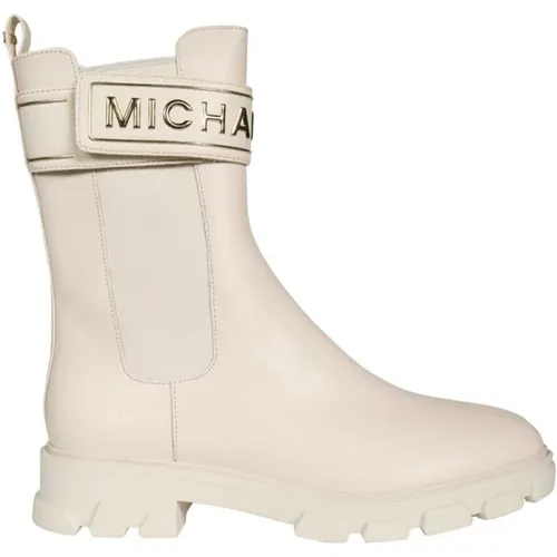 Klassische Leder Stiefeletten , Damen, Größe: 37 EU - Michael Kors - Modalova