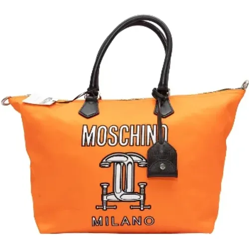 Pre-owned Canvas totes , female, Sizes: ONE SIZE - Moschino Pre-Owned - Modalova
