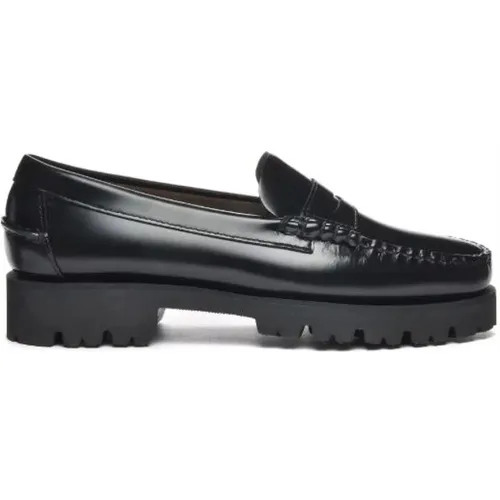 Leather Slip-On Mocassino Shoes , female, Sizes: 4 UK, 5 1/2 UK, 4 1/2 UK, 6 UK, 7 UK, 3 UK - Sebago - Modalova