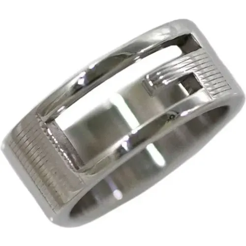 Pre-owned Silver rings , female, Sizes: ONE SIZE - Gucci Vintage - Modalova