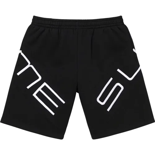 Schwarze Fleece-Sweatshorts Limited Edition , Herren, Größe: L - Supreme - Modalova