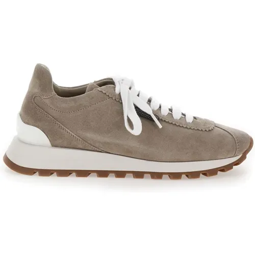 Beige Sneaker Brunello Cucinelli - BRUNELLO CUCINELLI - Modalova