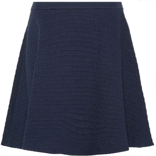 Waffle Knit A-Line Skirt , female, Sizes: 2XS - Emporio Armani - Modalova