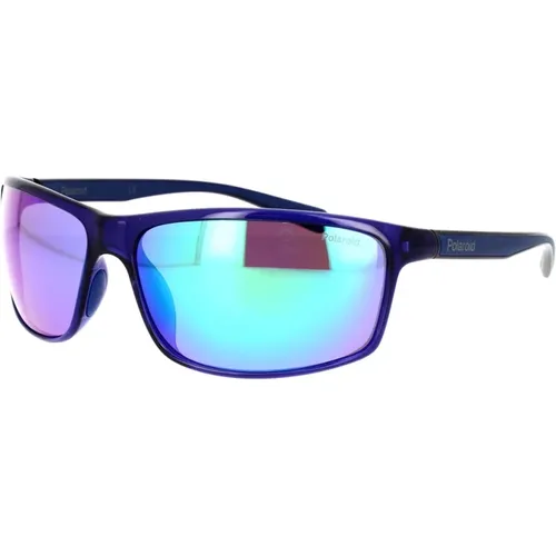 Sporty Wraparound Sunglasses , unisex, Sizes: 63 MM - Polaroid - Modalova