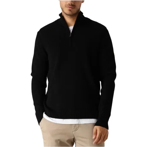 Schwarzer Half Zip Pullover Fell Skipper , Herren, Größe: 2XL - DSTREZZED - Modalova