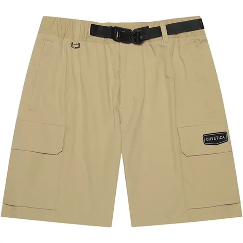 Cargo Baumwollshorts Braun Standard , Herren, Größe: 2XL - duvetica - Modalova