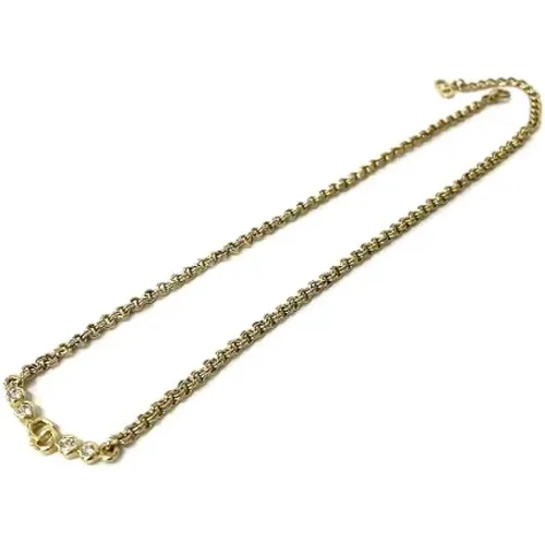 Pre-owned Metal necklaces , female, Sizes: ONE SIZE - Dior Vintage - Modalova