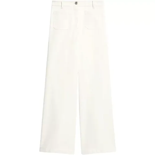 Weite Bein Baumwoll Stier Hose - Max Mara Weekend - Modalova