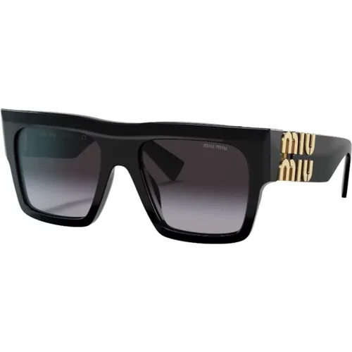 Schwarze Sonnenbrille mit Original-Etui - Miu Miu - Modalova