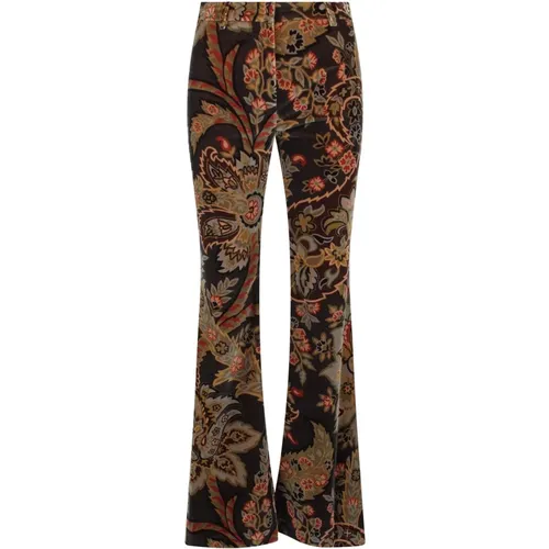 Blumiger Paisley Print Flared Hose - ETRO - Modalova