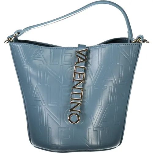 Blaue Eimer-Tasche mit Verstellbarem Riemen - Valentino by Mario Valentino - Modalova