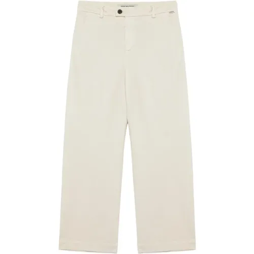 Cream Flare Trousers Aw24 , female, Sizes: W27, W26, W29, W30, W25, W31, W28 - Roy Roger's - Modalova