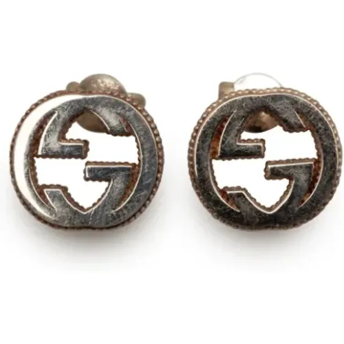 Pre-owned Silver earrings , female, Sizes: ONE SIZE - Gucci Vintage - Modalova