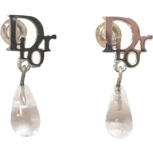 Pre-owned Metal earrings , female, Sizes: ONE SIZE - Dior Vintage - Modalova