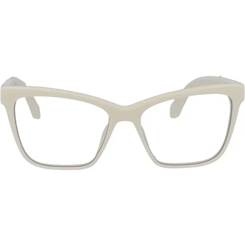 Off , Stilvolle Optical Style 67 Brille , unisex, Größe: 55 MM - Off White - Modalova