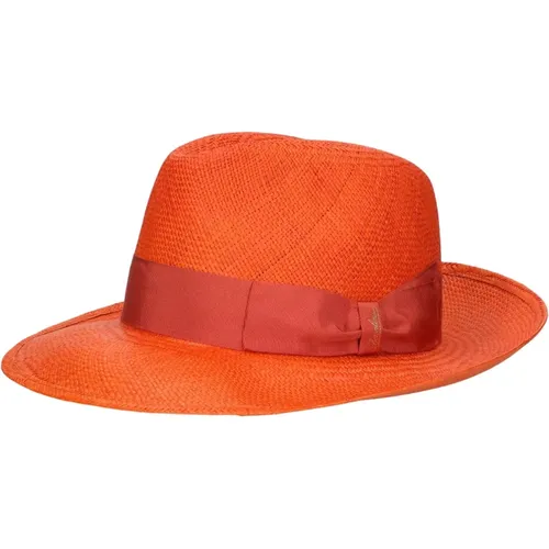 Handgewebter Panama Hut , Herren, Größe: 59 CM - Borsalino - Modalova