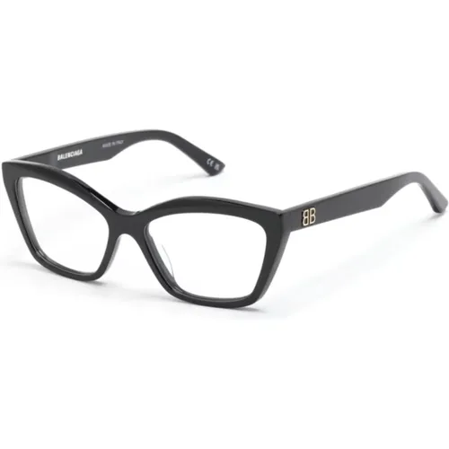 Schwarze Optische Brille , Damen, Größe: 55 MM - Balenciaga - Modalova