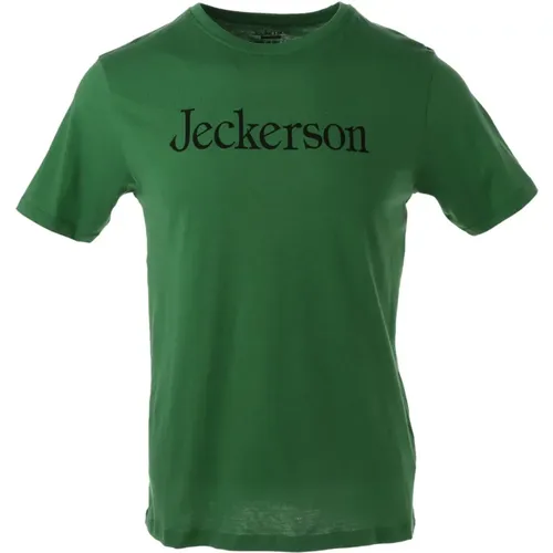 Print Slim Fit T-Shirt , male, Sizes: L, M - Jeckerson - Modalova