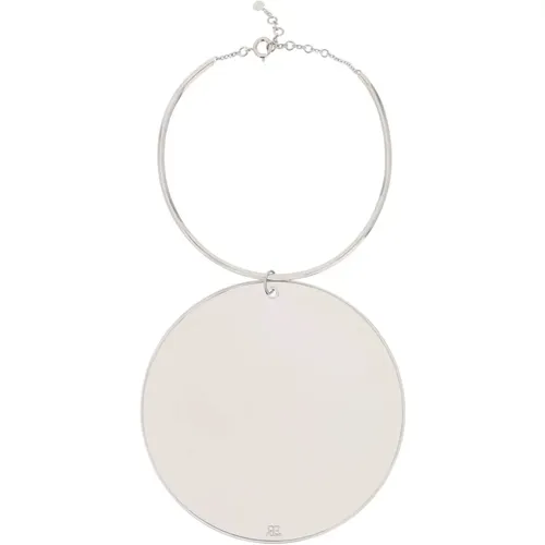 Mirror Charm Necklace , female, Sizes: ONE SIZE - Courrèges - Modalova