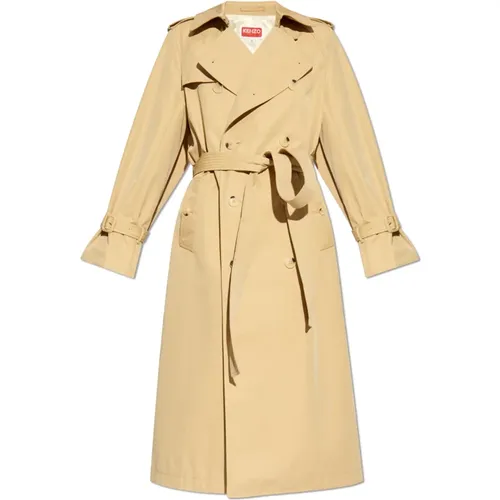 Double-breasted trench coat , female, Sizes: M, S, XS, 2XS - Kenzo - Modalova