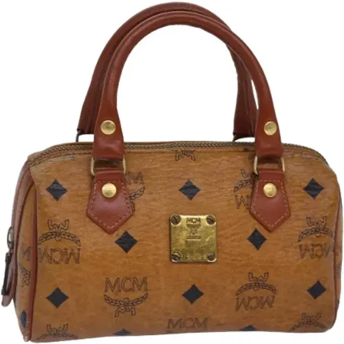 Pre-owned Canvas handbags , female, Sizes: ONE SIZE - MCM Pre-owned - Modalova