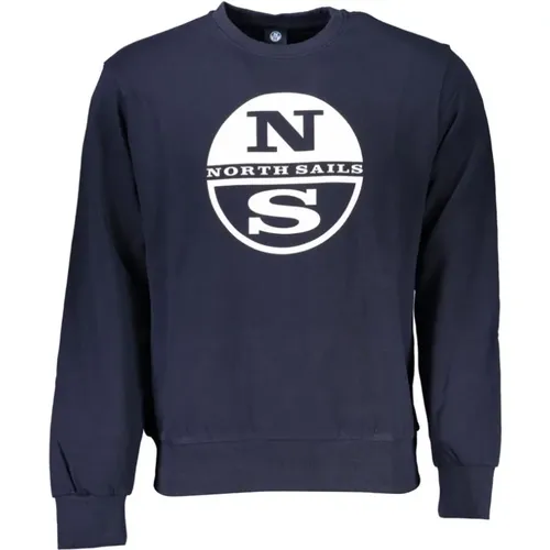 Brushed Sweatshirt with Print Logo , male, Sizes: S, 2XL, 3XL, L, M, XL - North Sails - Modalova