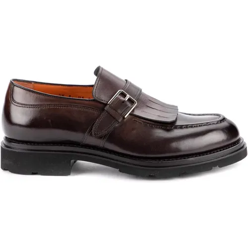 Classic Leather Loafers , male, Sizes: 8 1/2 UK, 10 UK, 8 UK - Santoni - Modalova