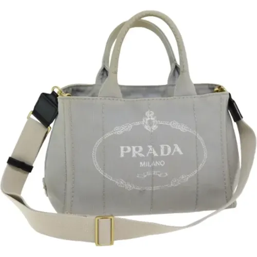 Pre-owned Canvas handbags , female, Sizes: ONE SIZE - Prada Vintage - Modalova