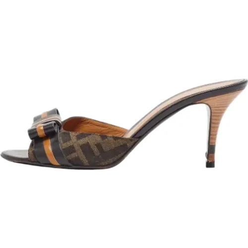 Pre-owned Canvas sandals , female, Sizes: 6 UK - Fendi Vintage - Modalova