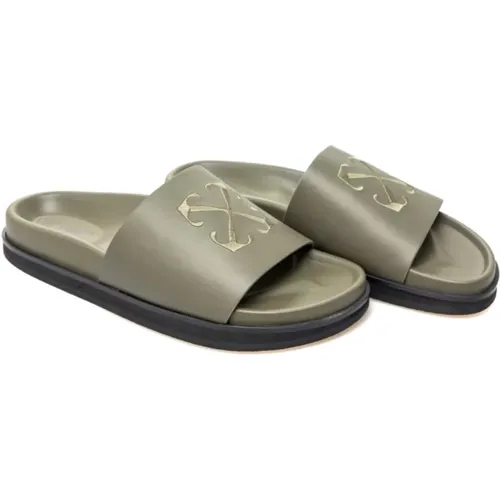 Stylish Sandal for Summer Days , male, Sizes: 11 UK, 6 UK, 7 UK - Off White - Modalova
