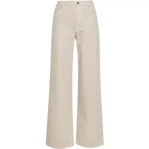 Wide Taupe Elisabeth Jeans , female, Sizes: W26, W30 - A.p.c. - Modalova