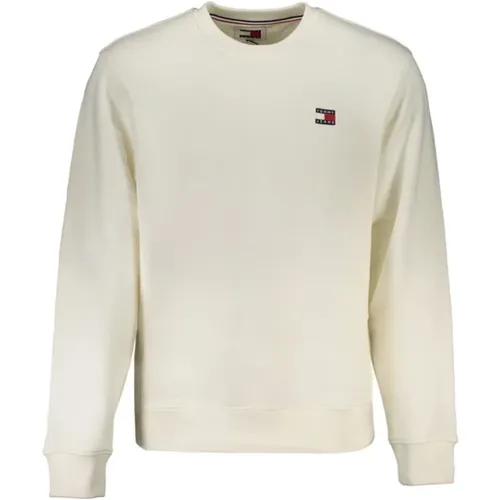 Casual Cotton Sweatshirt with Logo Applique , male, Sizes: L, XL, S - Tommy Hilfiger - Modalova