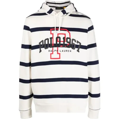 Weiße Casual Langarm Sweatshirt , Herren, Größe: M - Polo Ralph Lauren - Modalova