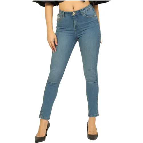 Blaue Leggings Jeans , Damen, Größe: W33 - YES ZEE - Modalova