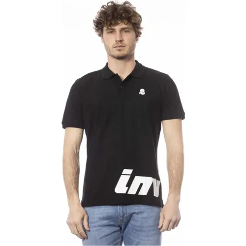 Schwarzes Baumwoll-Poloshirt mit Logo , Herren, Größe: 2XL - Invicta - Modalova