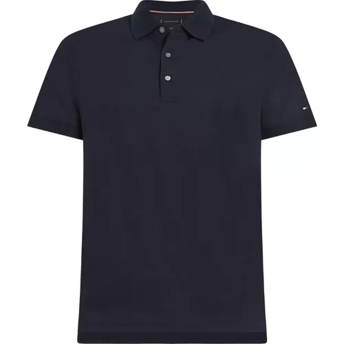 Blaues Poloshirt Klassischer Stil , Herren, Größe: 2XL - Tommy Hilfiger - Modalova