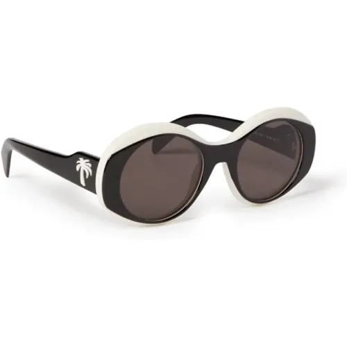 Modern Round Sunglasses , unisex, Sizes: 54 MM - Palm Angels - Modalova