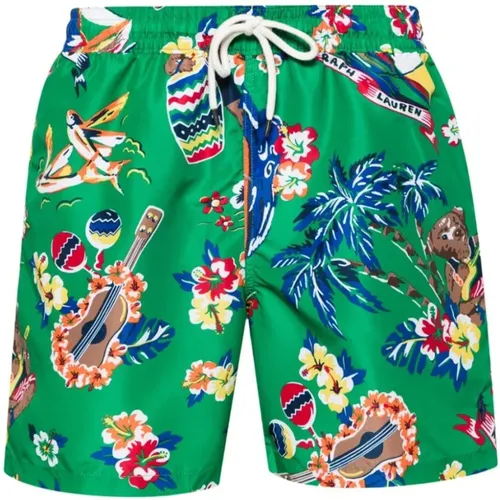 Green Sea Clothing with Graphic Print , male, Sizes: M - Ralph Lauren - Modalova