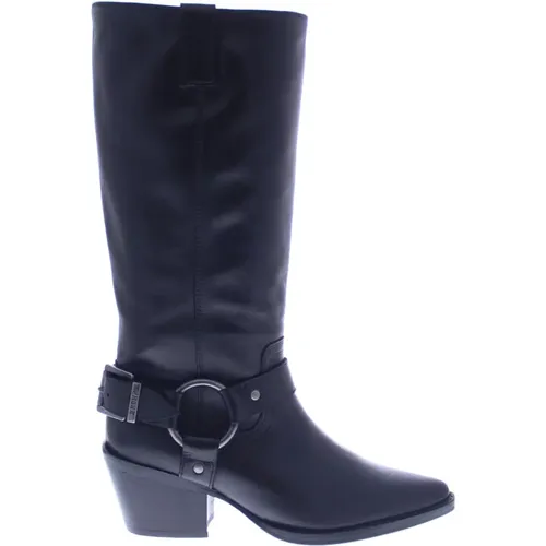 Elegante Hohe Stiefel - Schwarz , Damen, Größe: 38 EU - Bronx - Modalova