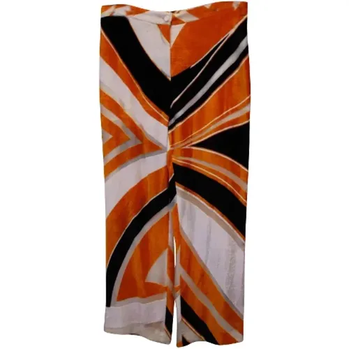 Pre-owned Silk bottoms , female, Sizes: XL - Emilio Pucci Pre-owned - Modalova