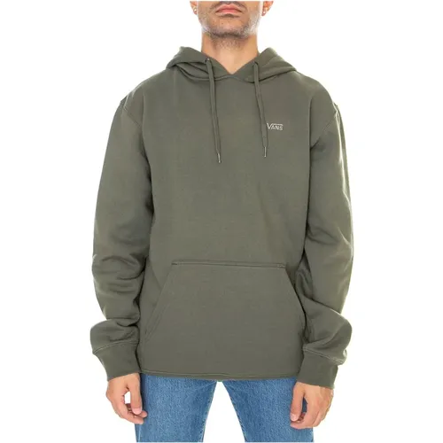 Grüner Hoodie mit Logotasche , Herren, Größe: M - Vans - Modalova