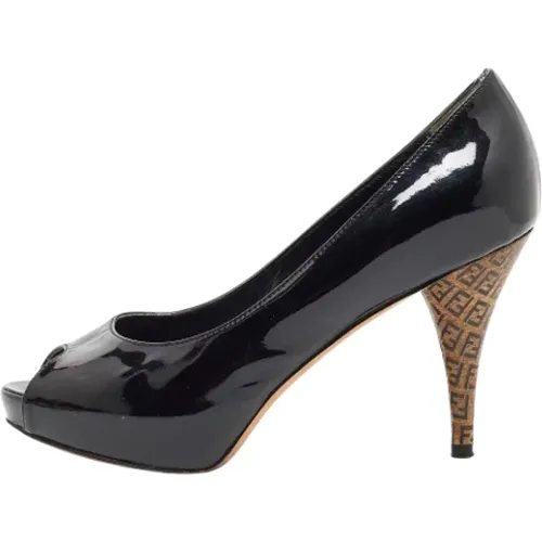 Pre-owned Leather heels , female, Sizes: 4 1/2 UK - Fendi Vintage - Modalova